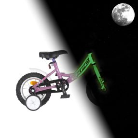   KPC FluoBike Rabbit nyuszis VILÁGÍTÓS 12 lila fluoreszkáló gyermek kerékpár