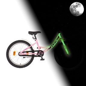   KPC FluoBike Kitty cicás VILÁGÍTÓS 20 rózsaszín fluoreszkáló gyermek kerékpár