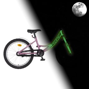   KPC FluoBike Rabbit nyuszis VILÁGÍTÓS 20 lila fluoreszkáló gyermek kerékpár