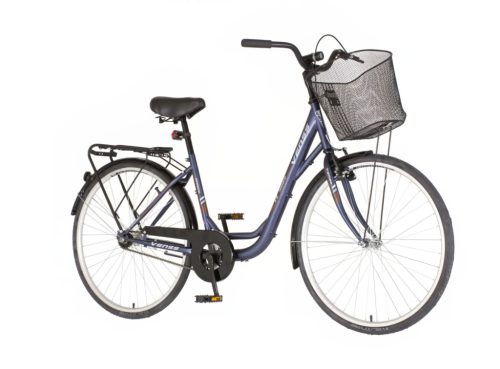 Venssini Diamante 26 acélkék női városi kerékpár