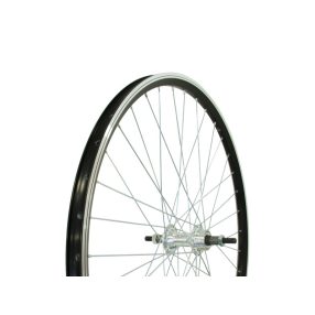   Remerx 26" fekete-ezüst duplafalú menetes hátsó kerék