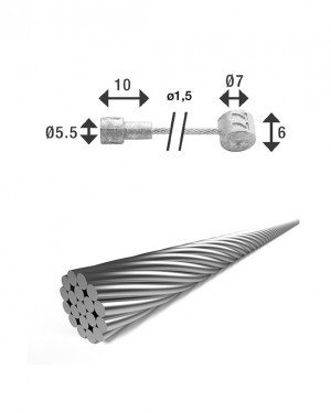 XLC BR-X86 2250mm galvanizált fékbowden 