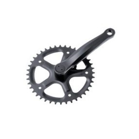 Hajtómű 46T Acél kar-négyszögletes fekete