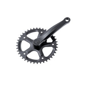 Hajtómű 46T Acél kar-négyszögletes fekete