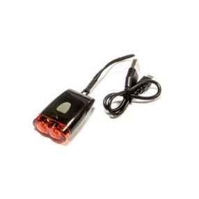 Fekete USB-s hátsó lámpa