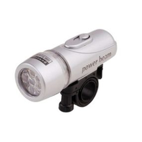 Velostar 5 ledes ezüst első lámpa