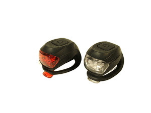 Velostar Szilikon fekete lámpaszett