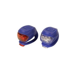 Velostar Szilikon sötétkék lámpaszett