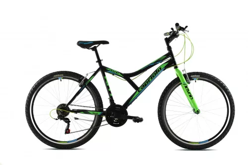 Capriolo Diavolo 600 26" férfi MTB kerékpár 19" Fekete-Zöld-Kék