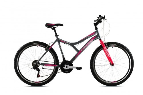 Capriolo Diavolo 600 26" női MTB kerékpár 17" Grafit-Rózsaszín 2020