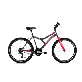   Capriolo Diavolo 600 26" női MTB kerékpár 19" Grafit-Rózsaszín