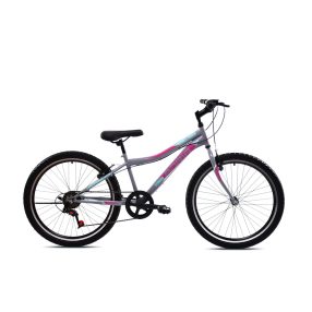 Adria Stinger 24" gyerek kerékpár Grafit-Rózsaszín