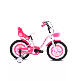   Adria Fantasy 16 hercegnős gyerek kerékpár Fehér-Rózsaszín