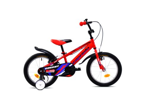 Capriolo Rocket 16" hátra tekerhető gyerek kerékpár Piros
