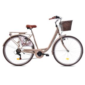   Capriolo Diana 6 sebességes női városi kerékpár 18" Mattbézs