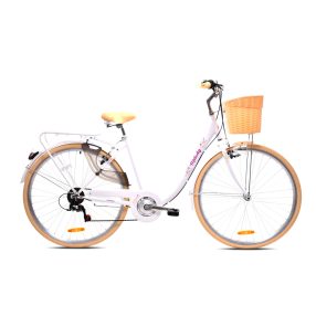   Adria Melody női városi 7 sebességes 28 kerékpár Fehér-Bézs
