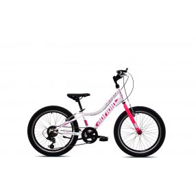   Capriolo Diavolo 200 20" gyerek kerékpár Fehér-Rózsaszín 