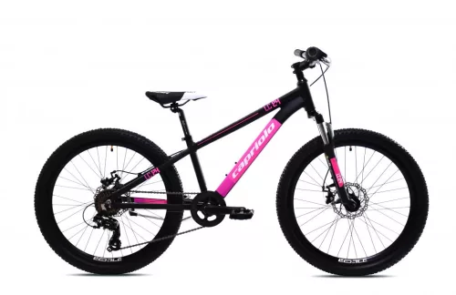 Capriolo LC KID 240 24" gyerek kerékpár Fekete-Pink