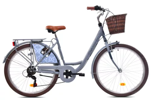 Capriolo Diana 26" 6 sebességes női városi kerékpár 18" Selyemszürke