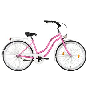 Koliken Cruiser kontrás női kerékpár ciklámen