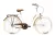 Biketek Feliz 26 kontrás városi kerékpár Latte