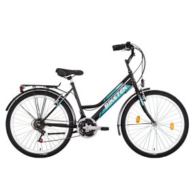 Biketek Oryx női City kerékpár Fekete-Kék