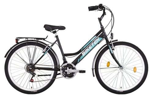 Biketek Oryx női City kerékpár fekete-kék