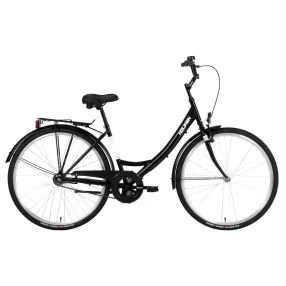 Biketek Jázmin 28 kontrás városi kerékpár Fekete