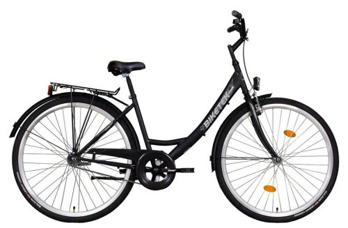 Biketek Jázmin 28 kontrás városi kerékpár fekete
