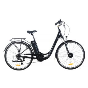 Velzen City női 28 elektromos kerékpár Fekete