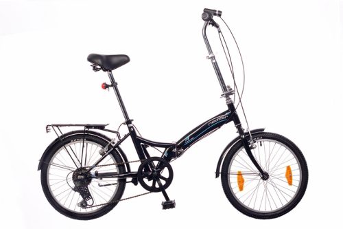Neuzer Folding City 20 összecsukható kerékpár Fekete