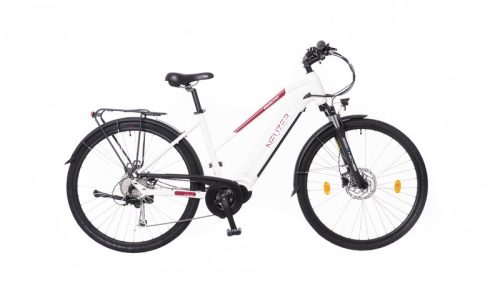 Neuzer Belluno E-Trekking 19 női pedelec kerékpár Fehér-Piros