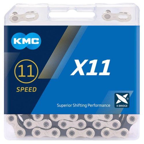 KMC X11 fekete-Silver lánc