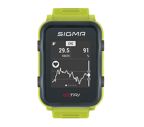 Sigma ID.Tri pulzusmérő neon zöld