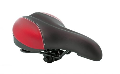 Koliken MTB rugós nyereg fekete-piros