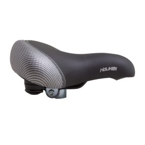 Koliken széles rugós nyereg fekete-ezüst