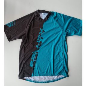 Nakita&Beauty unisex kerékpáros FR mez fekete-zöld XS