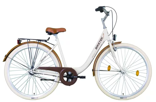 Biketek Feliz 28 kontrás városi kerékpár Latte